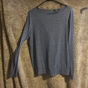 Blue cut out sweater